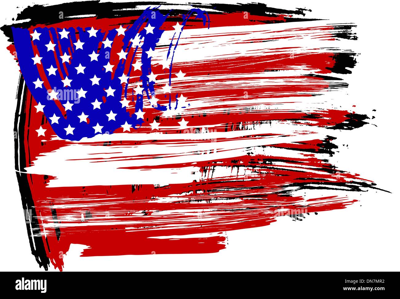 Flagge der USA Stock Vektor