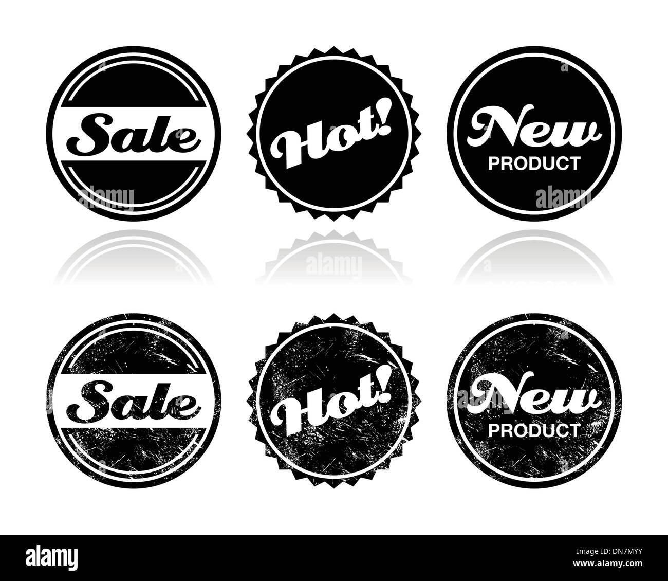 Shopping Retro-Abzeichen - Verkauf, neue, brandaktuelle Produkt Stock Vektor