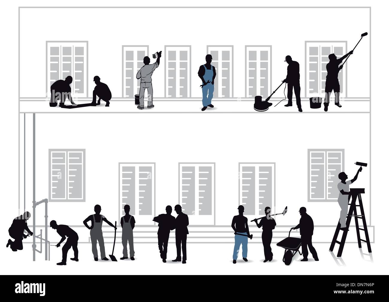 Handwerker-Home Improvement Stock Vektor