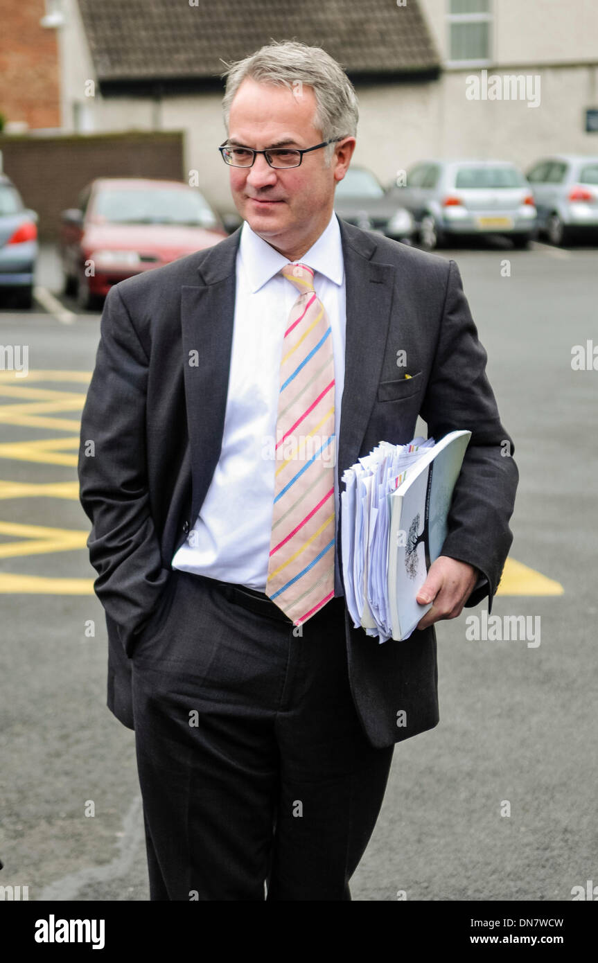 Belfast, Nordirland. 19. Dezember 2013 - kommt Alex Attwood aus der SDLP Haass Gespräche über den Nordirland-Fragen für die Zukunft. Bildnachweis: Stephen Barnes/Alamy Live-Nachrichten Stockfoto