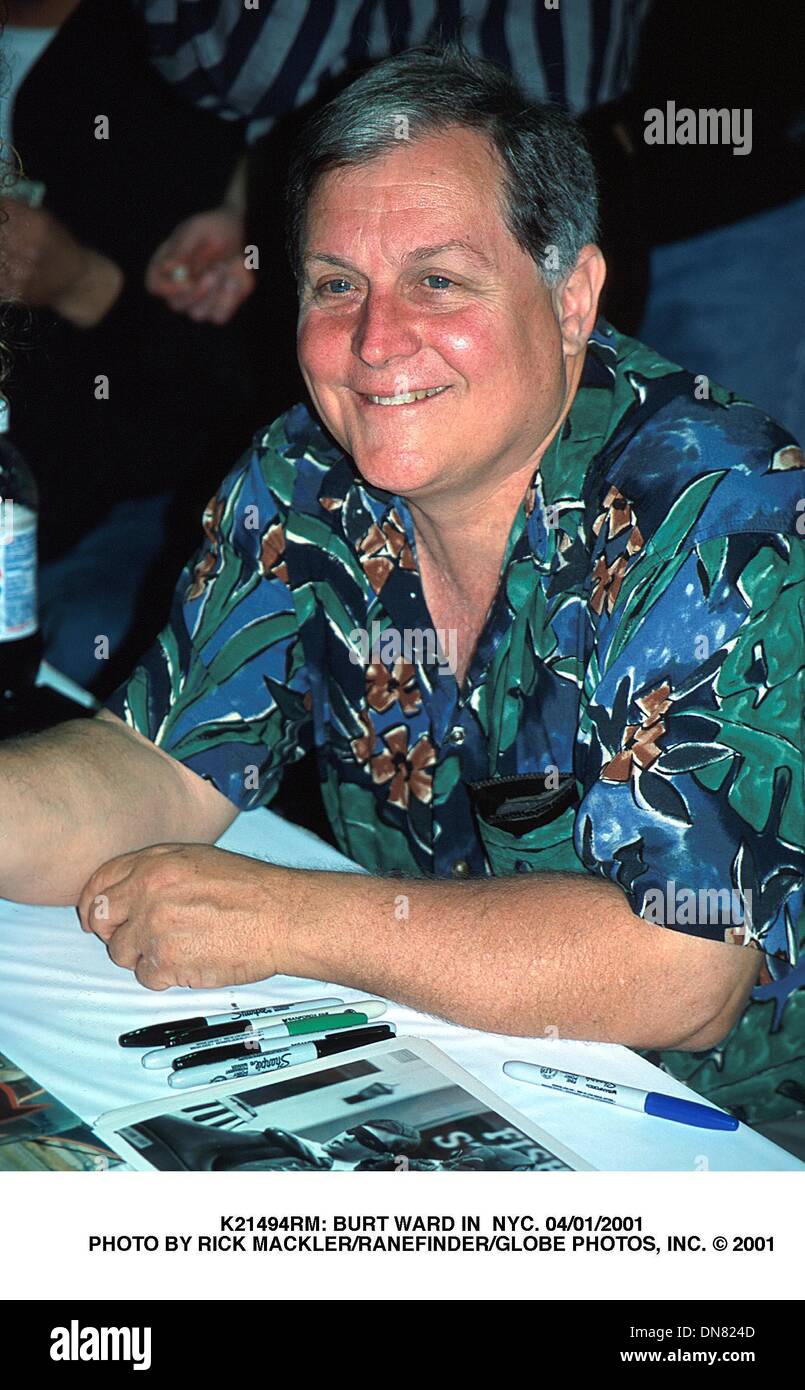 1. April 2001 - K21494RM: BURT WARD IN NYC. 01.04.2001. RICK MACKLER/RANEFINDER/2001 (Kredit-Bild: © Globe Photos/ZUMAPRESS.com) Stockfoto