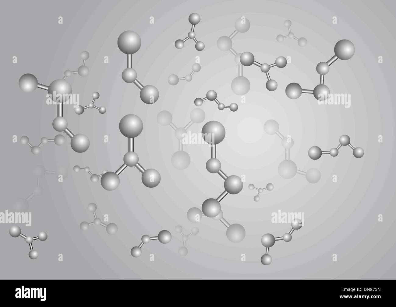 Molekül-Vektor-Hintergrund Stock Vektor