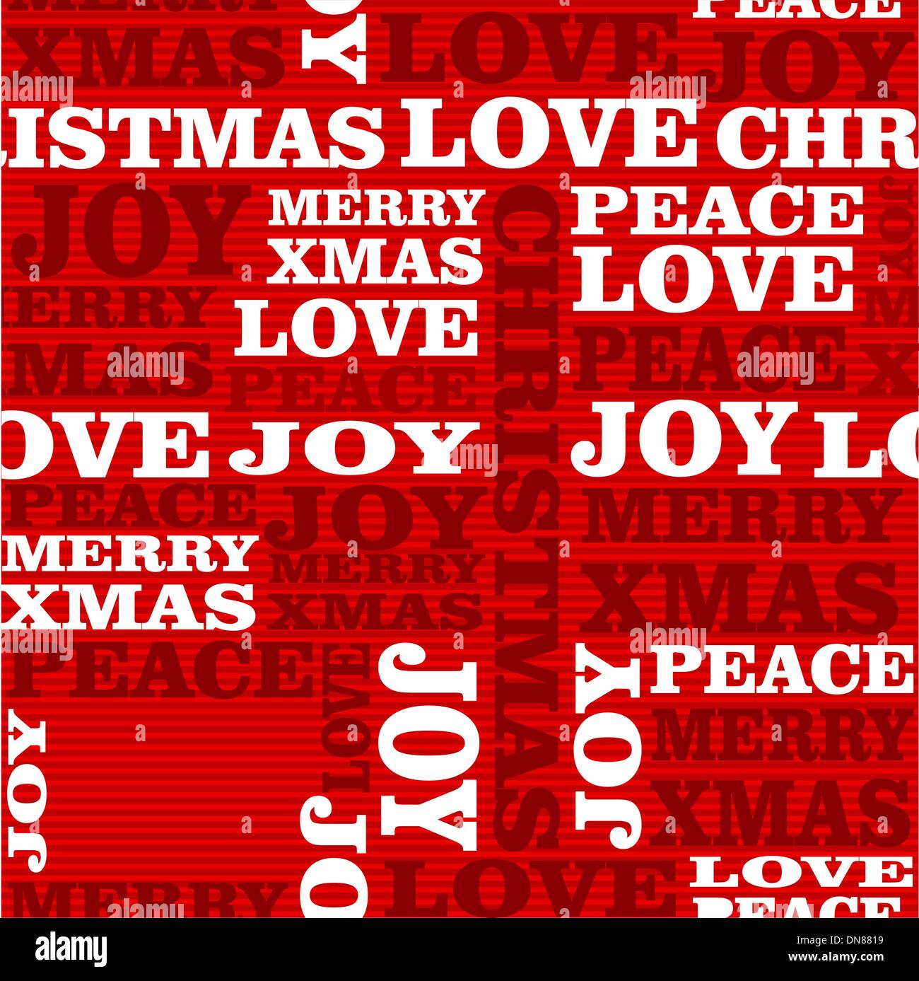Frohe Weihnachten Text Musterdesign. Stock Vektor