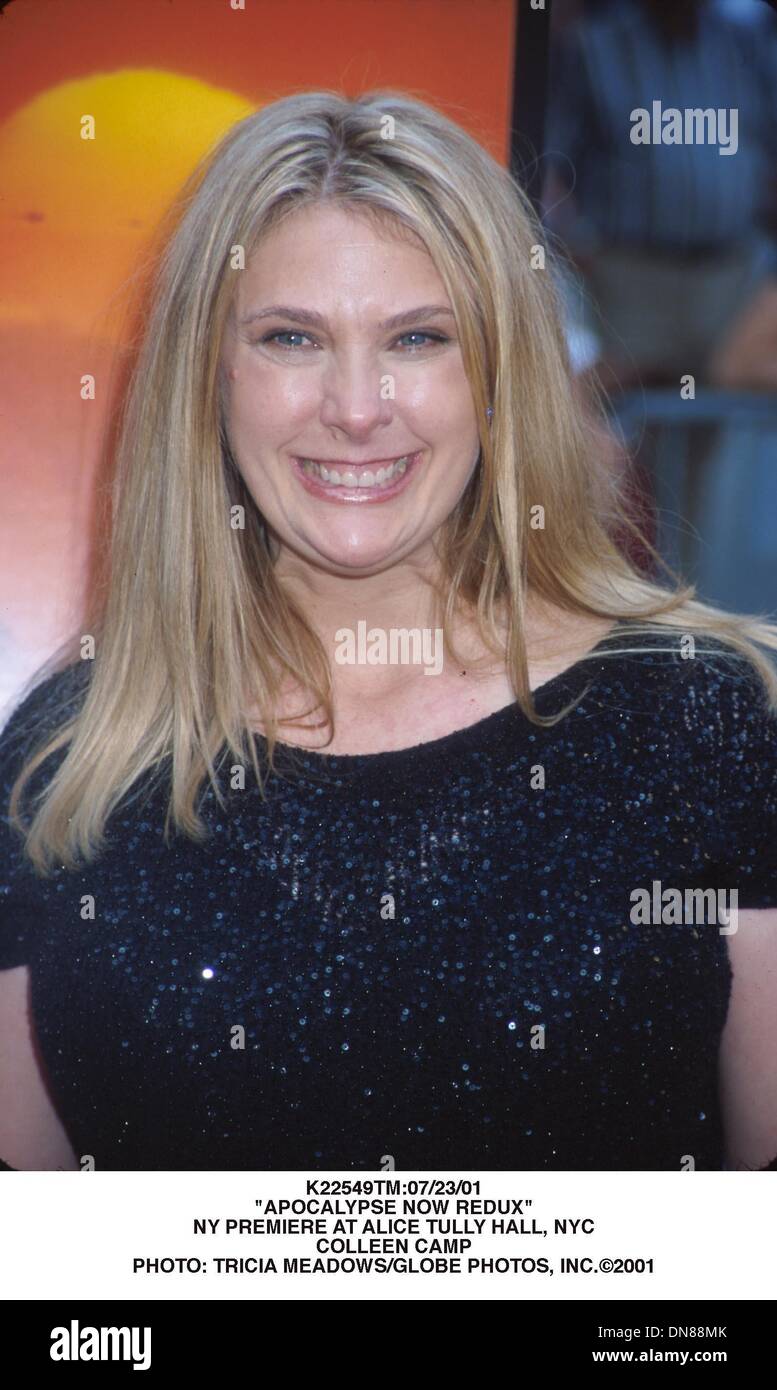 23. Juli 2001 - K22549TM:07/23/01.'' APOCALYPSE NOW REDUX''. NEW YORK PREMIERE AT ALICE TULLY HALL, NEW YORK CITY. COLLEEN CAMP. TRICIA wiesen / 2001 (Kredit-Bild: © Globe Photos/ZUMAPRESS.com) Stockfoto