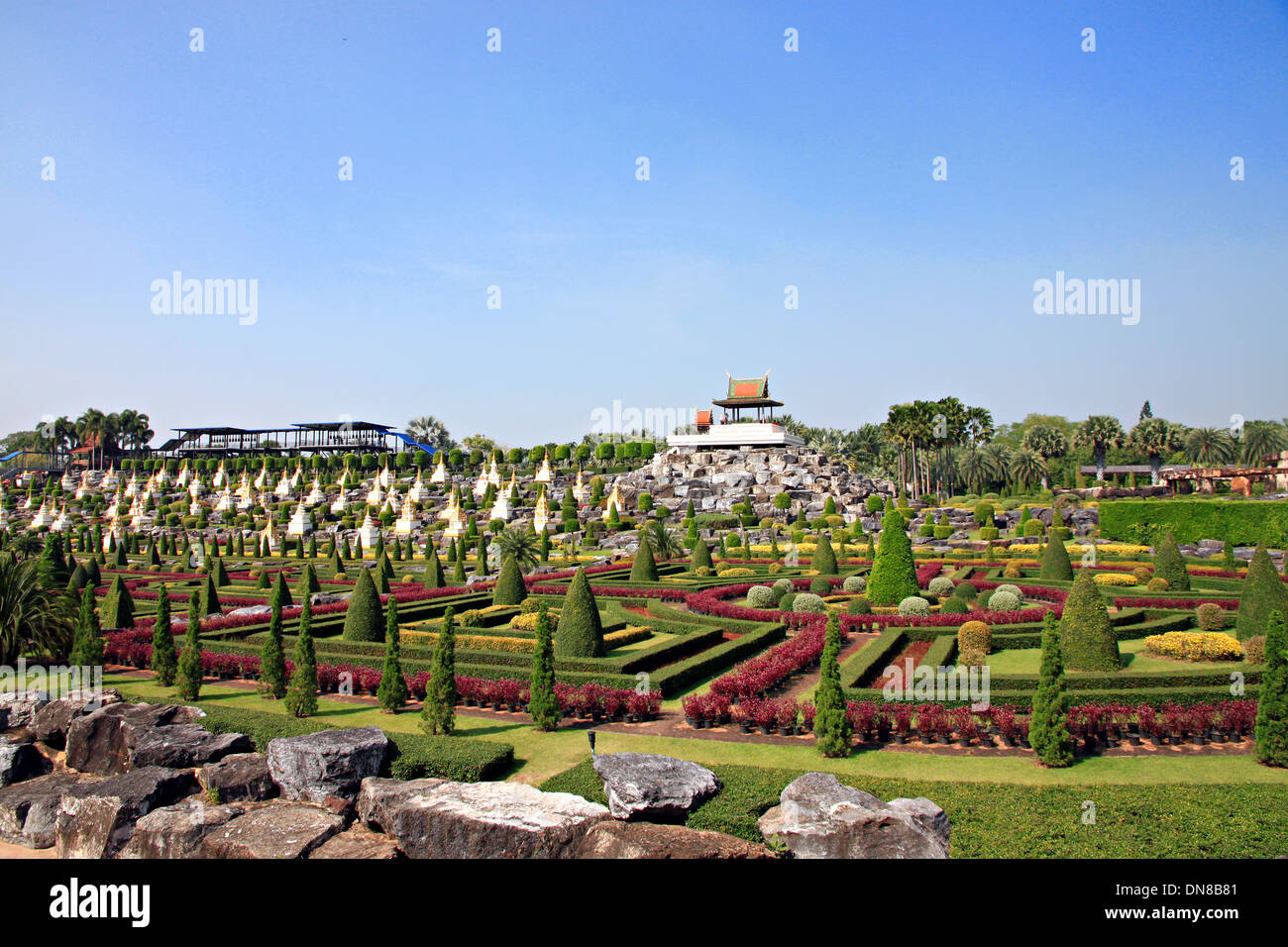 Thailand Garten Landschaft. Stockfoto