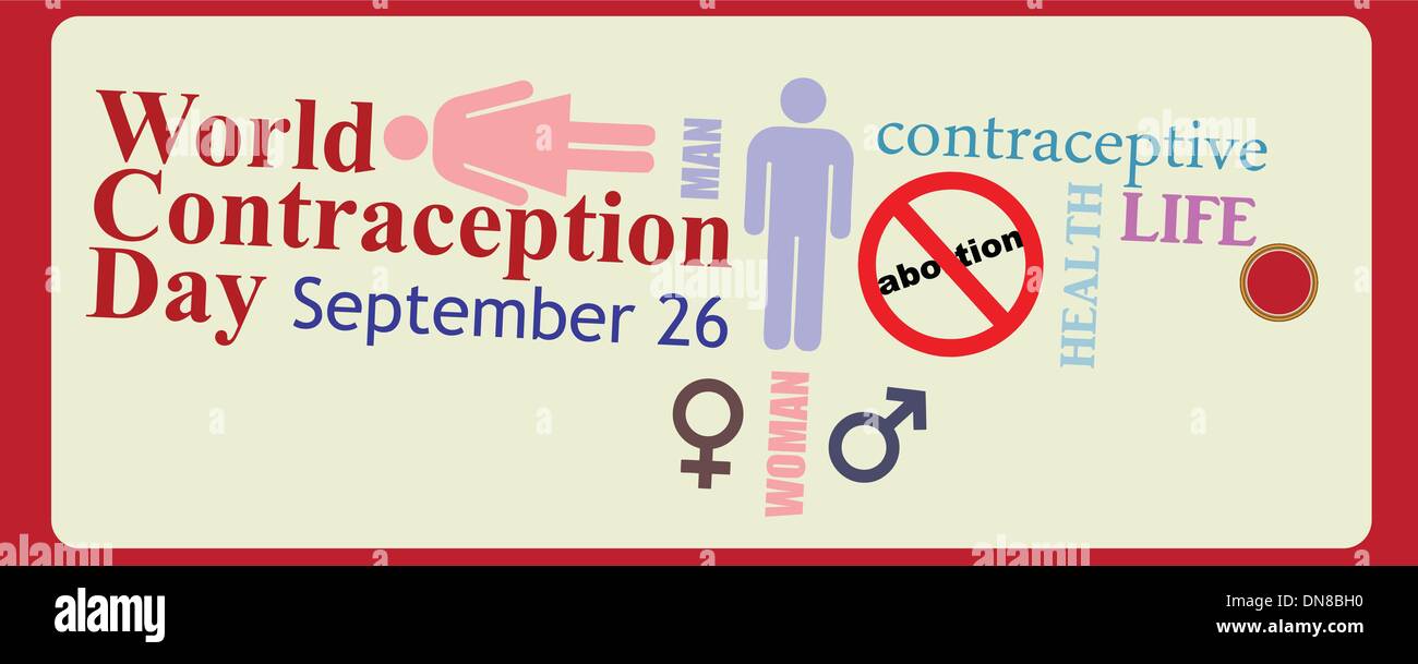 Der World Contraception Day Stock Vektor