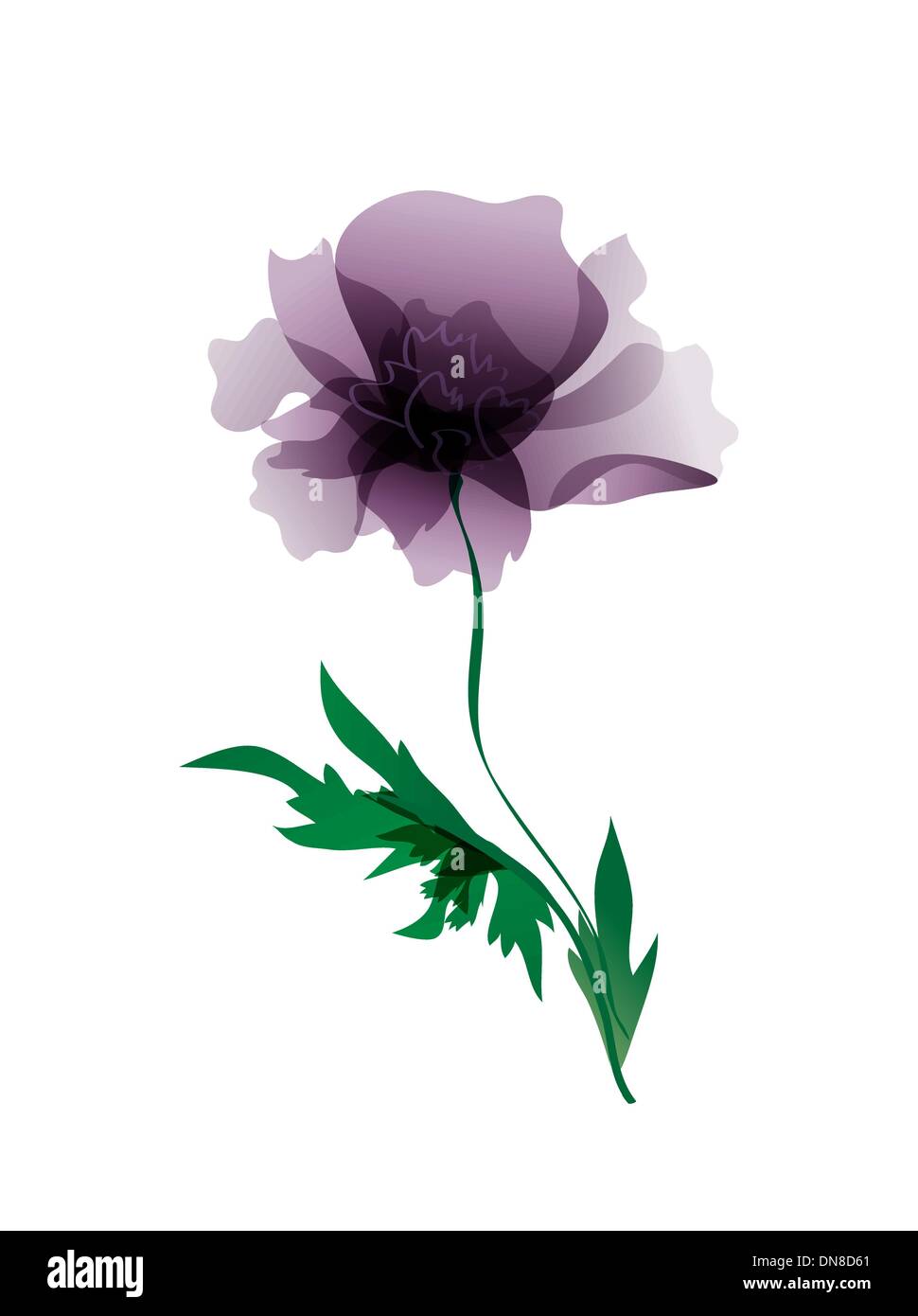 Luxuriöse Pfingstrose Blume in Pastell-Farben lackiert. Malerei Stock Vektor