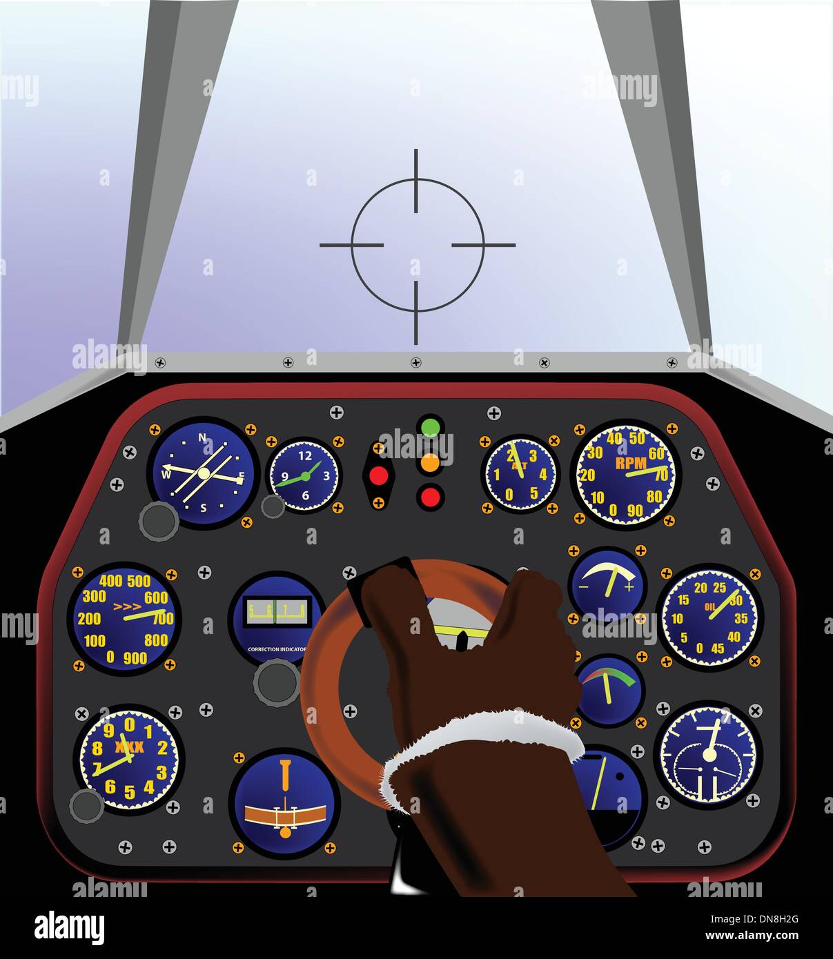 Cockpit Stock Vektor