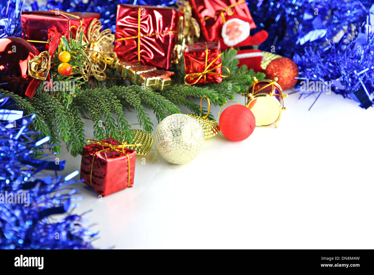 Ausstattung Bildideen von Weihnachten und Neujahr. Stockfoto