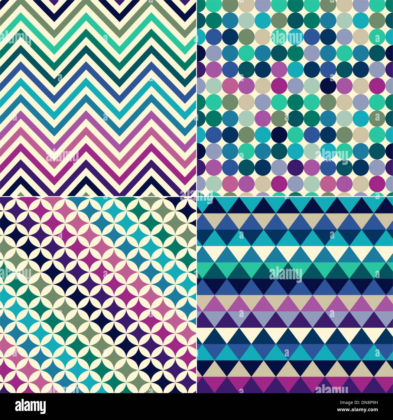 bunten geometrischen Musterdesign Stock Vektor