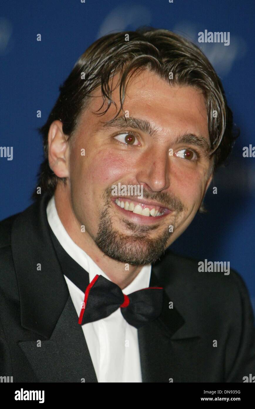 14. Mai 2002 - Goran Ivanisevic (Tennis, letzten Wimbledon-Gewinner, Kroatien). Laureus Awards.Grimaldi Forum, Monte Carlo, Monaco, 5/14. Alec Michael.Â© 2002. (Kredit-Bild: © Globe Photos/ZUMAPRESS.com) Stockfoto