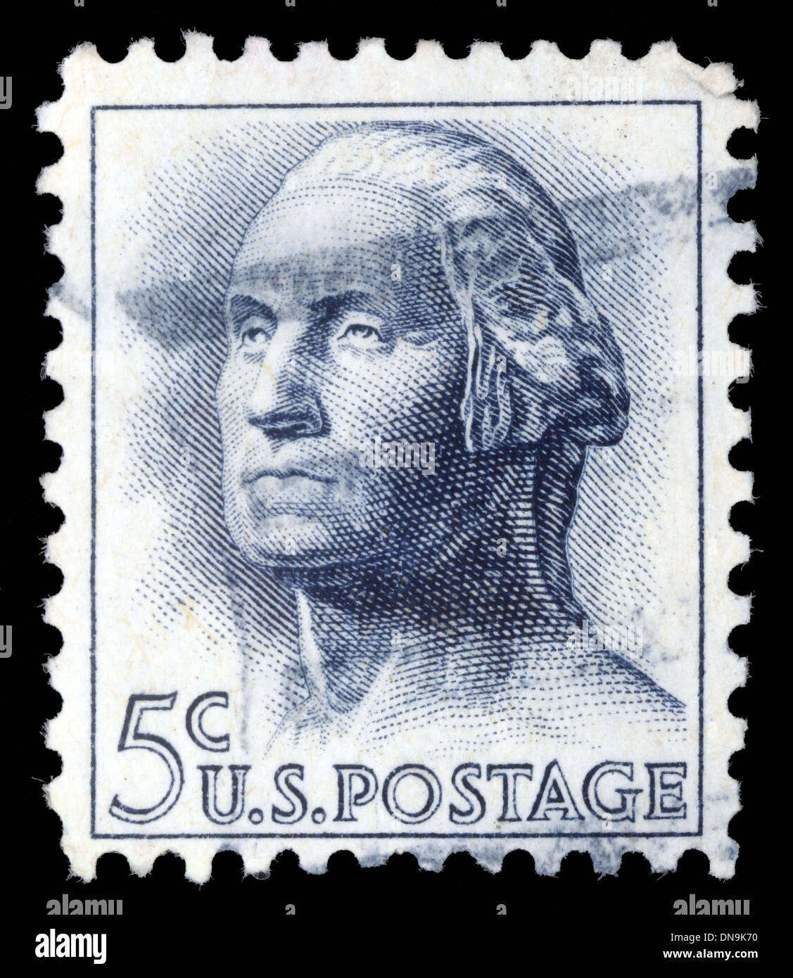 USA-ca. 1966: eine Briefmarke gedruckt in den USA zeigt Bild von George Washington, ca. 1966. Stockfoto