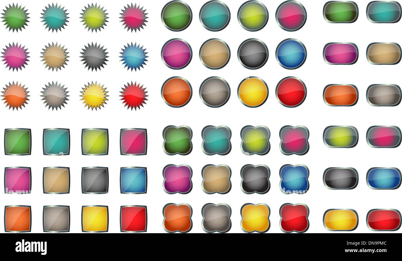 Web-buttons Stock Vektor
