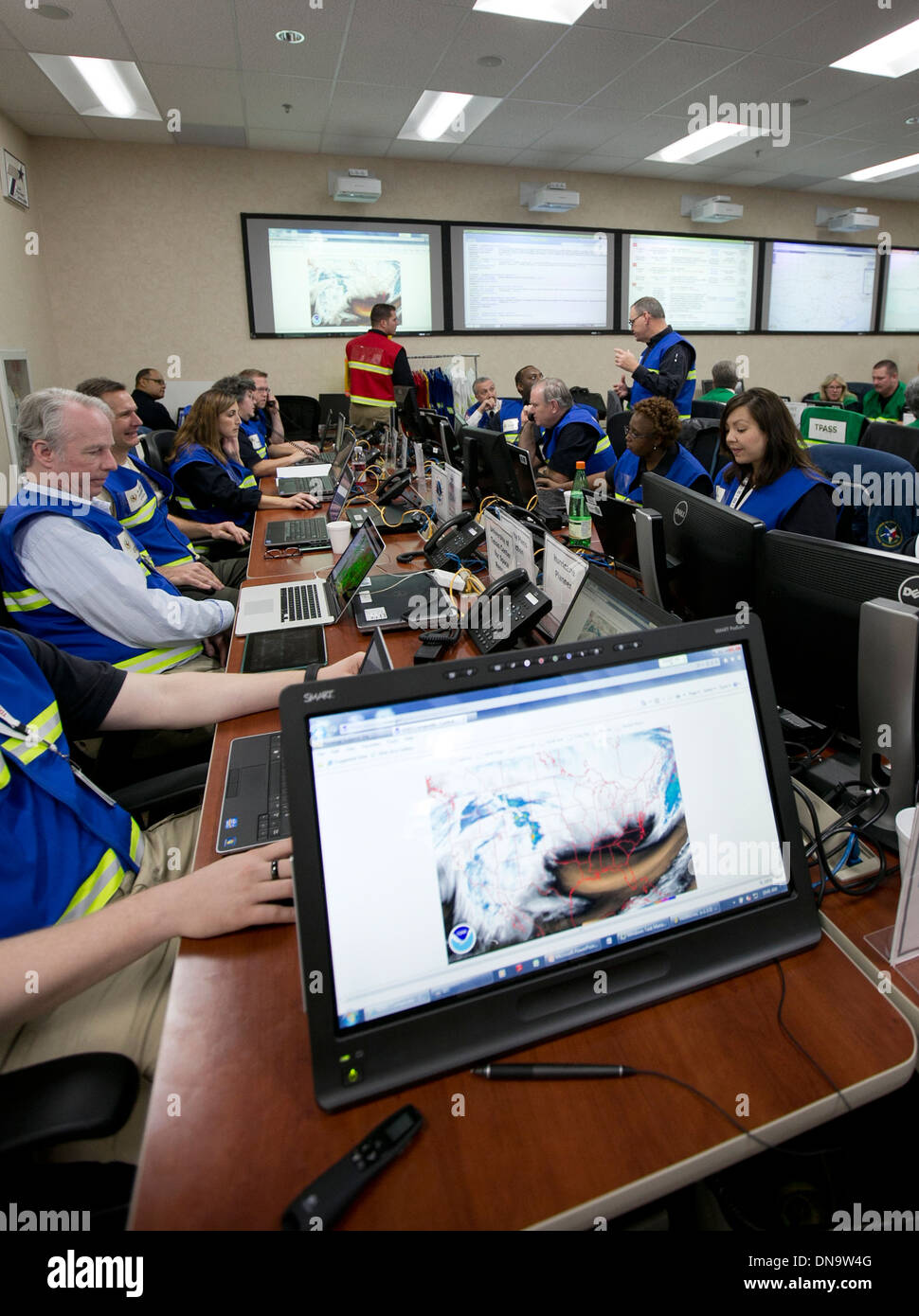 Durchführung von Texas Department of Public Safety und Texas Division of Emergency Management eine Übung, in Notsituationen zu unterstützen Stockfoto