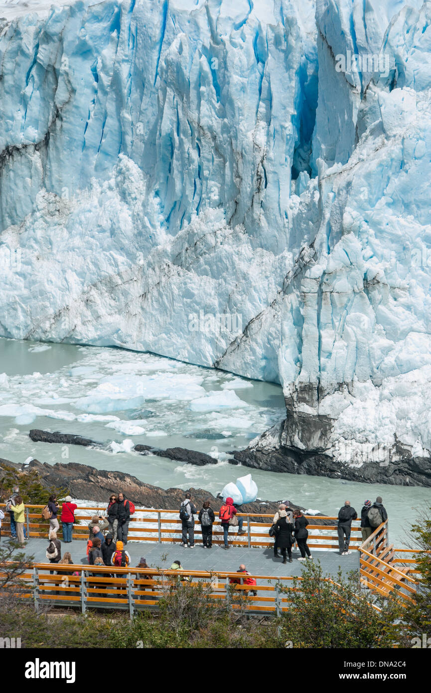 Schmutzige Eis Gletscher Perito Moreno Gletscher Los Glaciares Nationalpark Argentinien Stockfoto