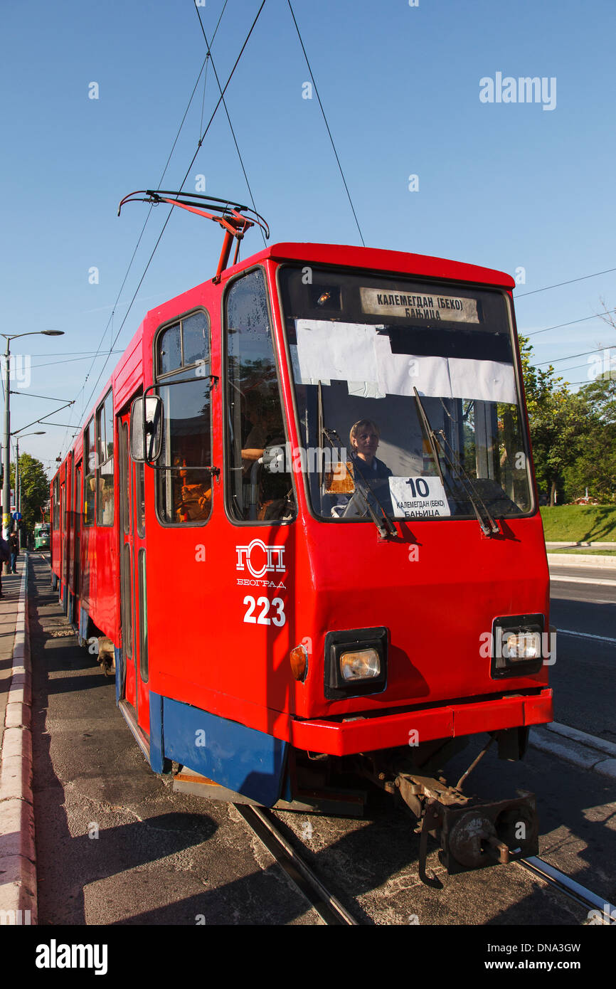Straßenbahn, Belgrad, Serbien Stockfoto