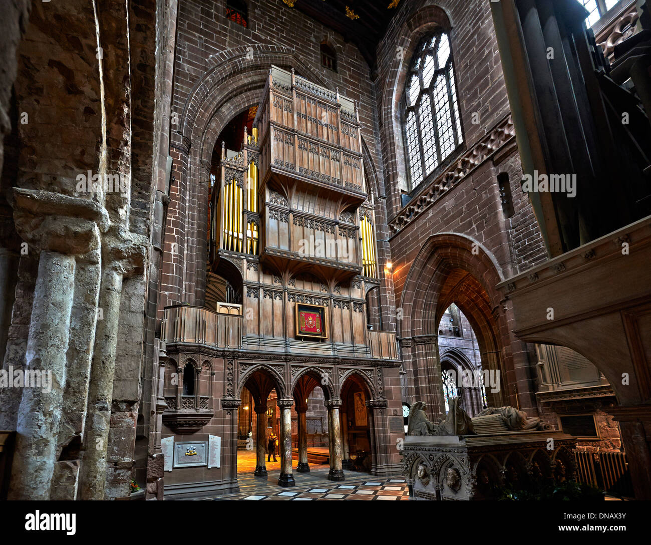 Chester Kathedrale ist die Hauptkirche der Church Of England Diözese von Chester, und befindet sich in der Stadt Chester Stockfoto