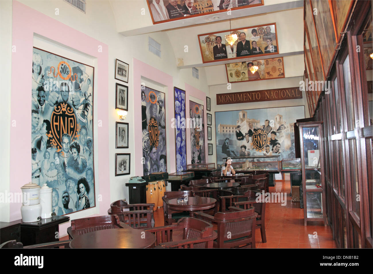 Bar Vista al Golfo Hotel Nacional de Cuba, Calle 0, Vedado, Havanna, Kuba, Karibik, Mittelamerika Stockfoto