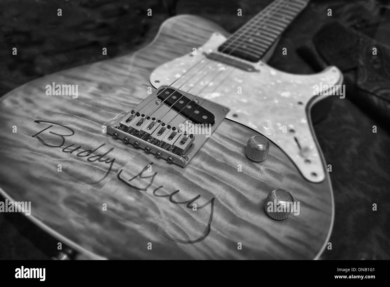Buddy Guys Gitarre Stockfoto