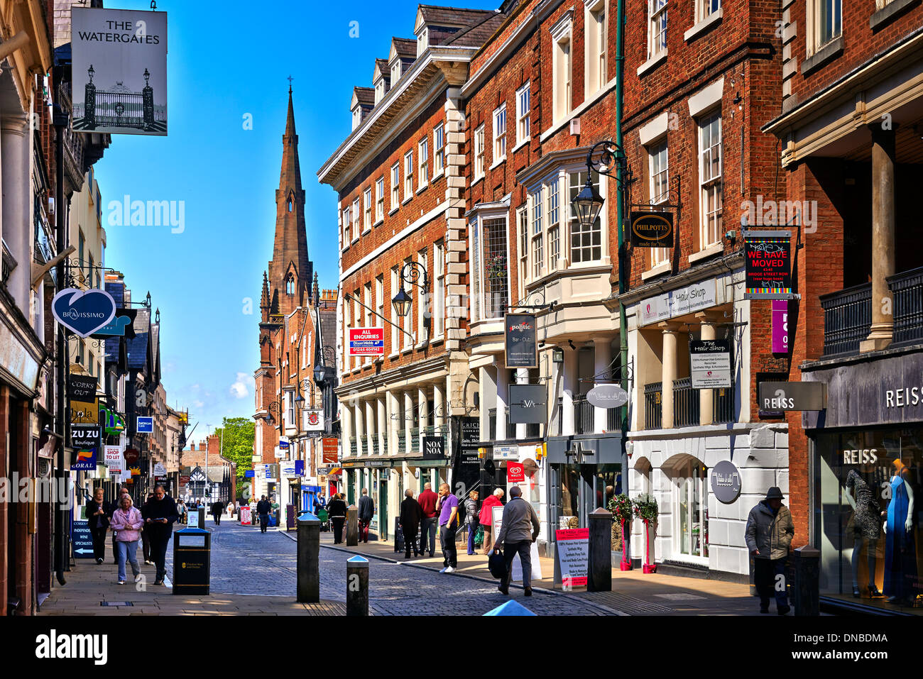 Chester City Nord-West-England Stockfoto