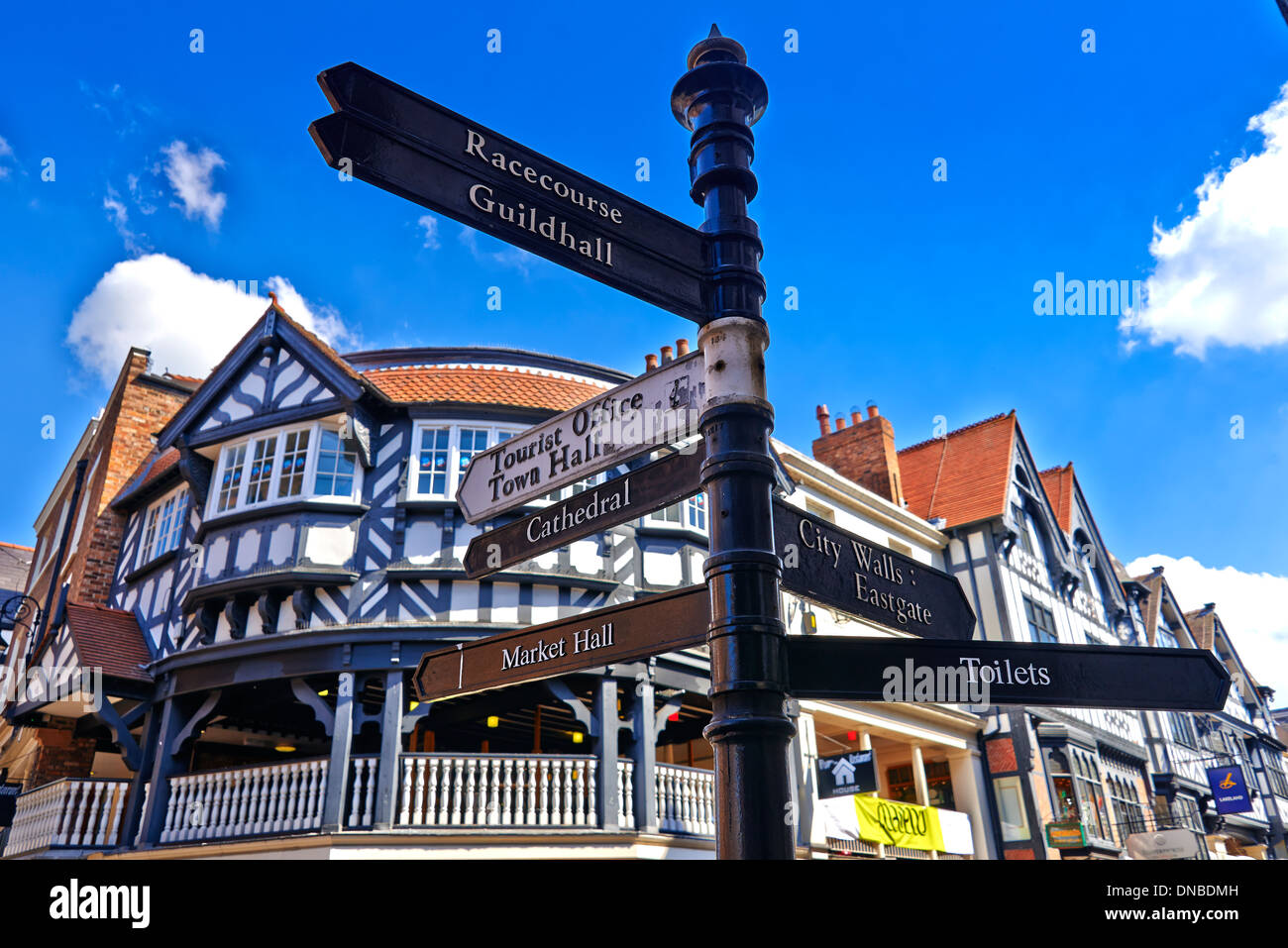 Chester City Nord-West-England Stockfoto