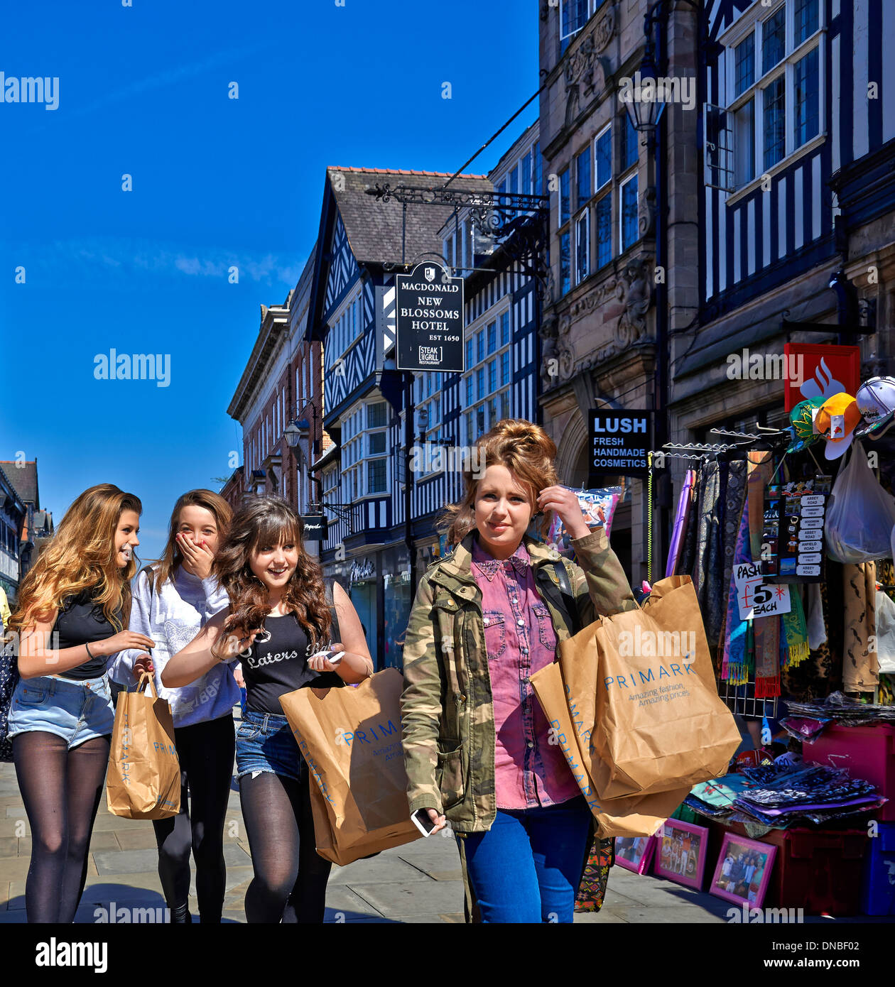 Chester City Nord-West-England Stockfoto