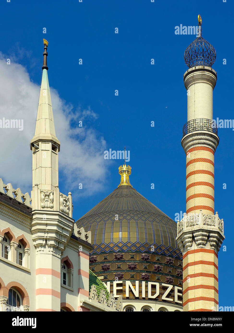 So genannte Tabak Moschee Yenidze, Dresden, Deutschland. Stockfoto