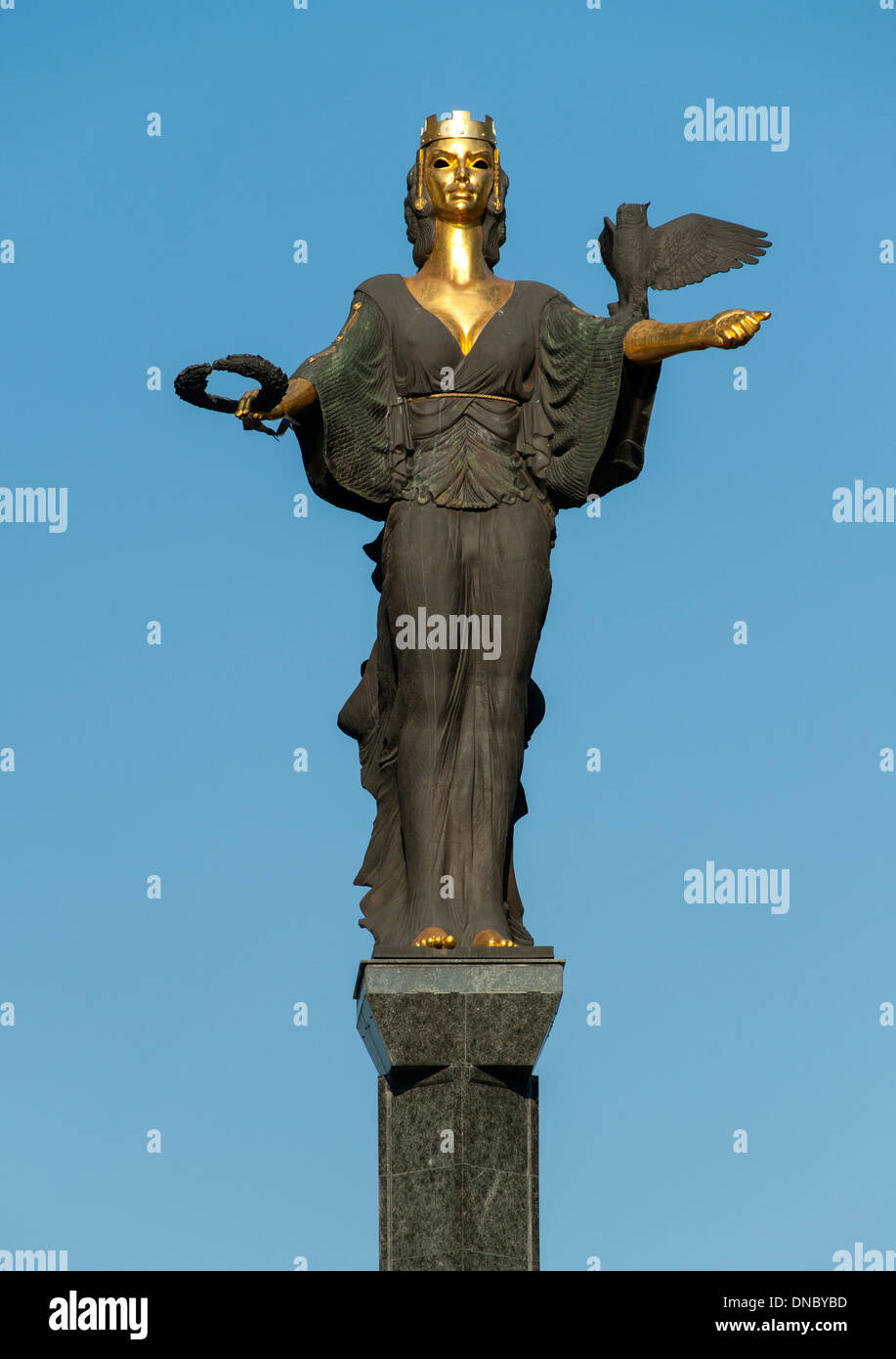 Die Statue von Sveta Sofia (Sankt Sofia) in Sofia, der Hauptstadt von Bulgarien. Stockfoto