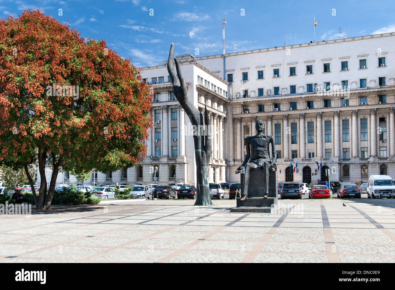 Platz der Revolution in Bukarest, der Hauptstadt von Rumänien. Stockfoto