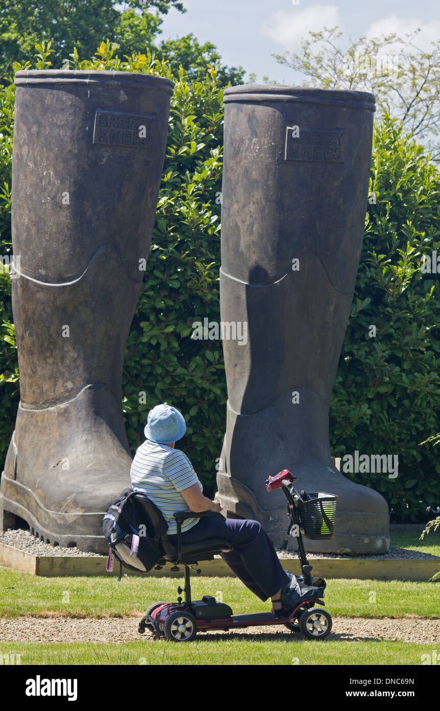Wellington Boot Skulptur Stockfoto