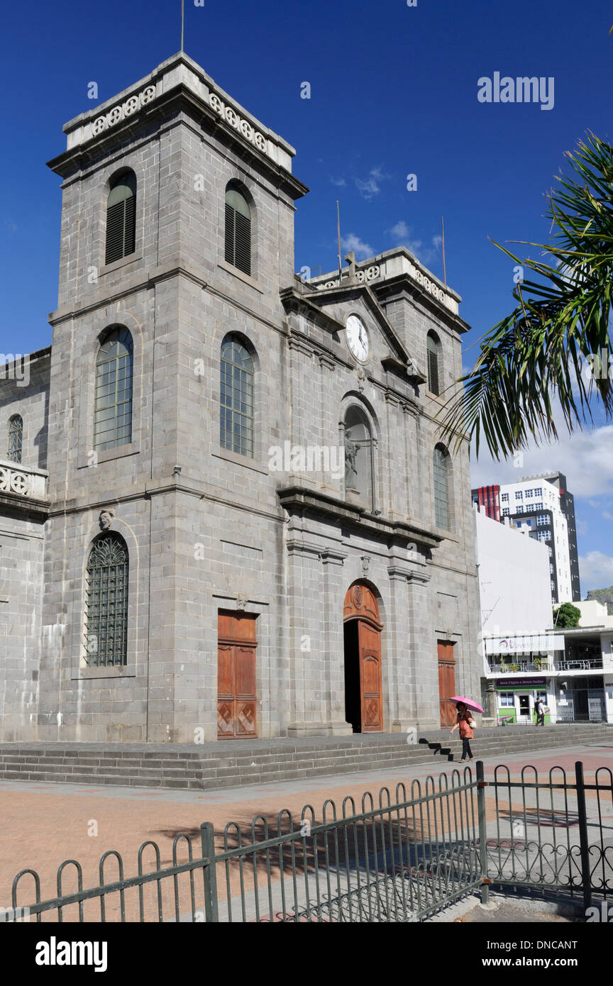 St. Louis Kathedrale, Port Louis, Mauritius. Stockfoto