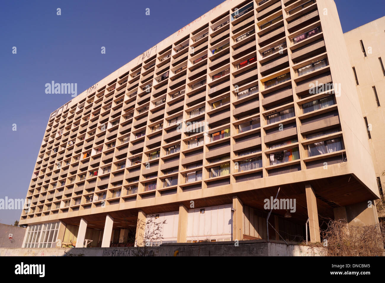Studentenwohnheim der Aristoteles-Universität Thessaloniki., Stockfoto
