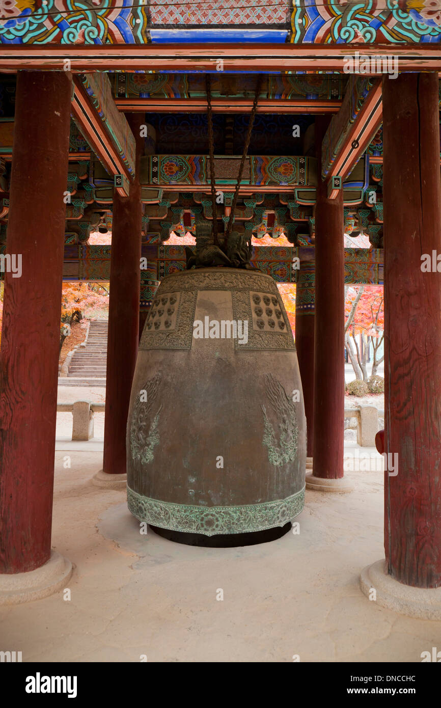 Buddhistischen Bulguksa Tempelglocke - Gyeongju, Südkorea Stockfoto
