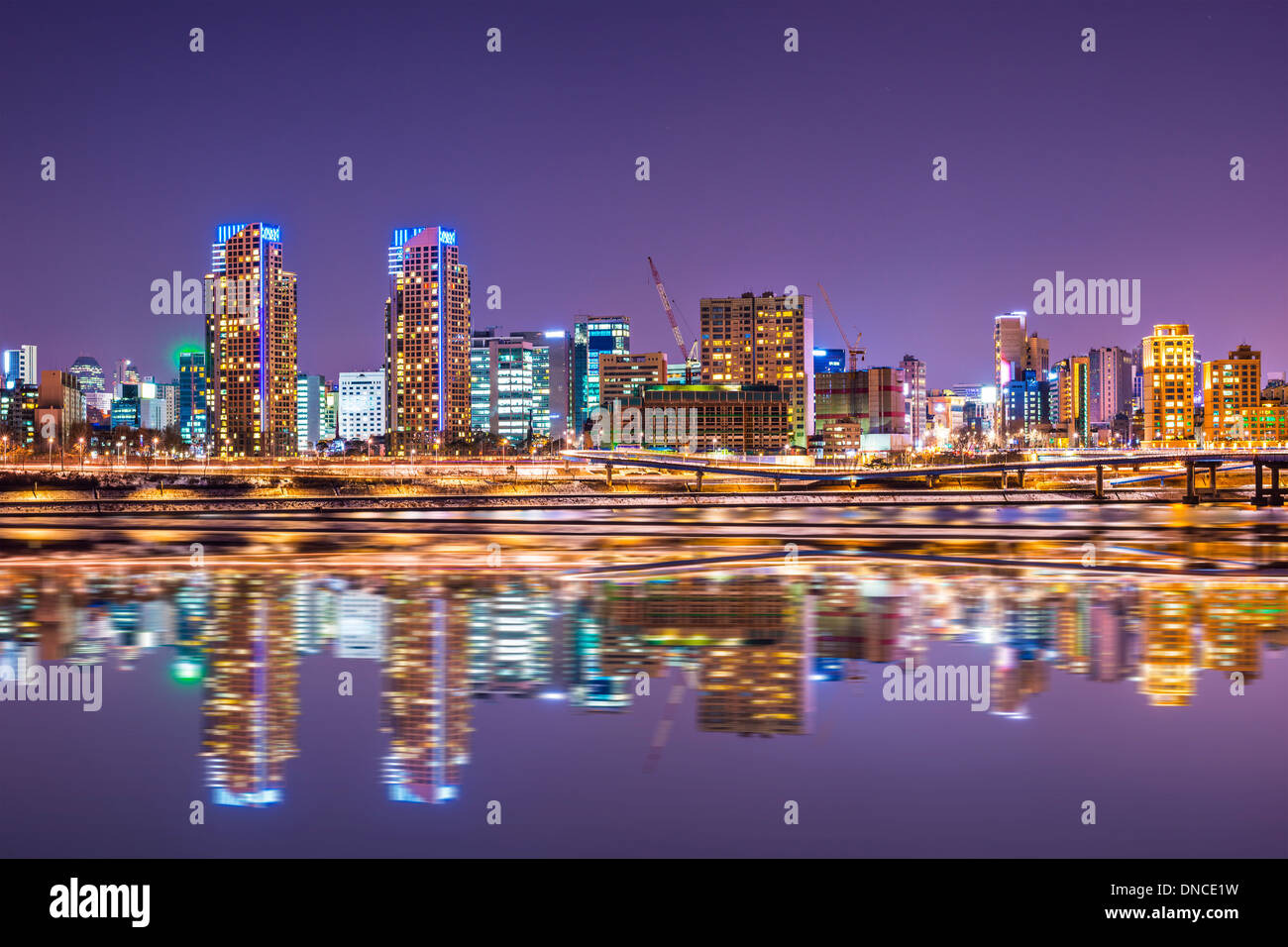 Skyline von Seoul, Südkorea Stockfoto