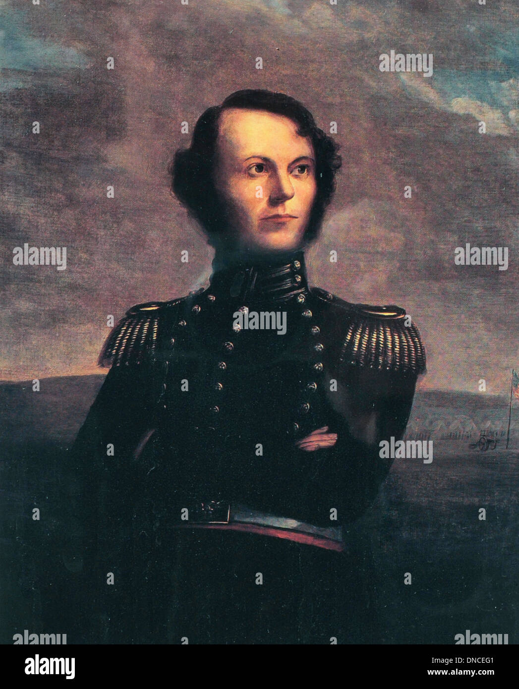 James Walker Fannin, Jr. ein Texas Heerführer während der Texas Revolution von 1835 – 36, ausgeführt im Goliad-Massaker Stockfoto