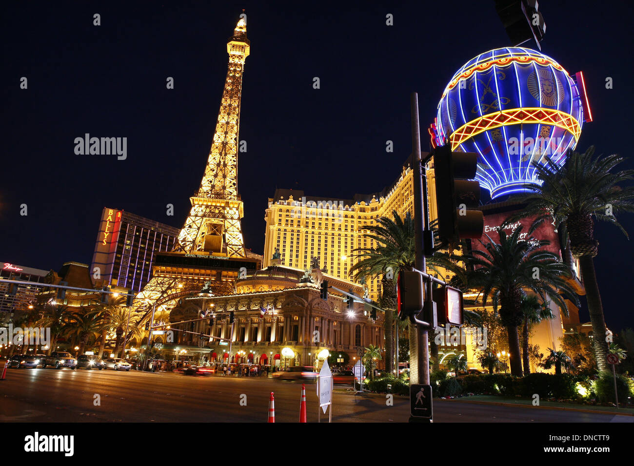 USA, 2010: Las Vegas bei Nacht Stockfoto