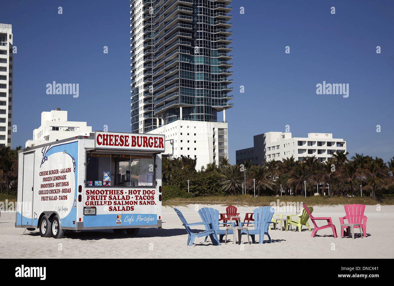 Miami (Florida, USA) 2011: South Beach Stockfoto