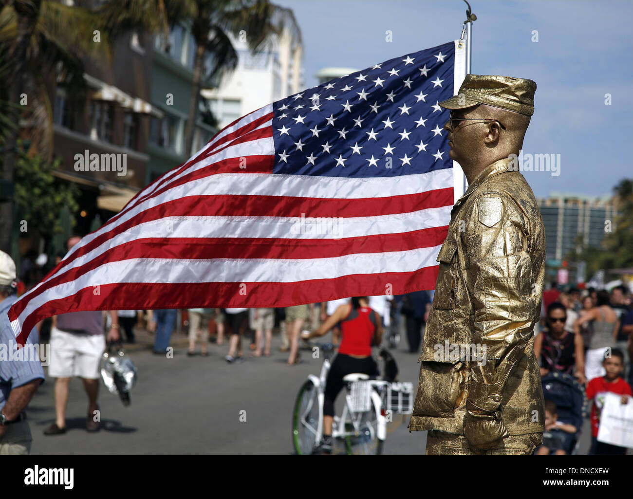 Miami (Florida, USA) 2011: South Beach District Stockfoto