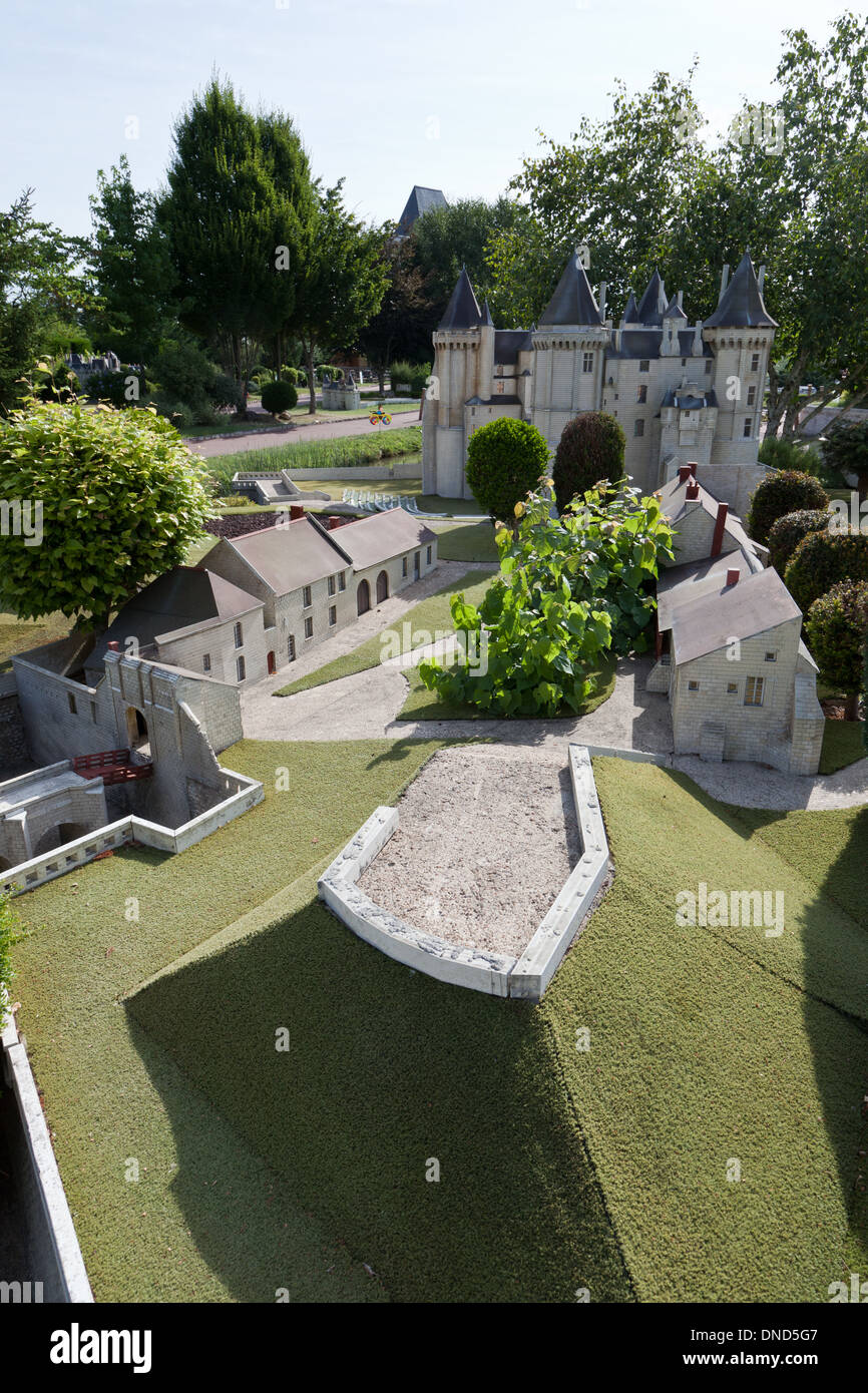 Mini-Châteaux Val de Loire Park, Route de Chenonceaux, 37400, Amboise, Frankreich Stockfoto