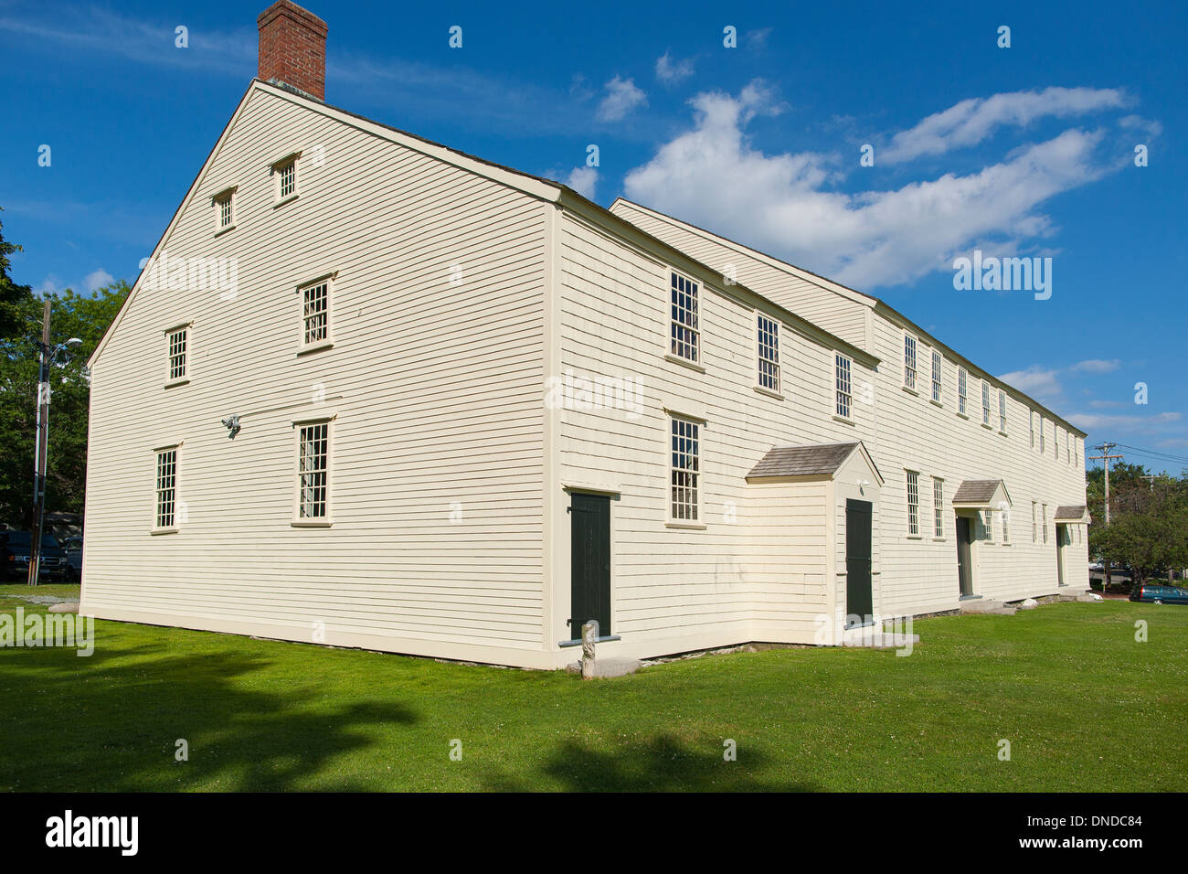 Die große Friends Meeting House, ein altes Quäker Haus des Gebets in Newport Rhode Island eine touristische Stadt in New England. Stockfoto