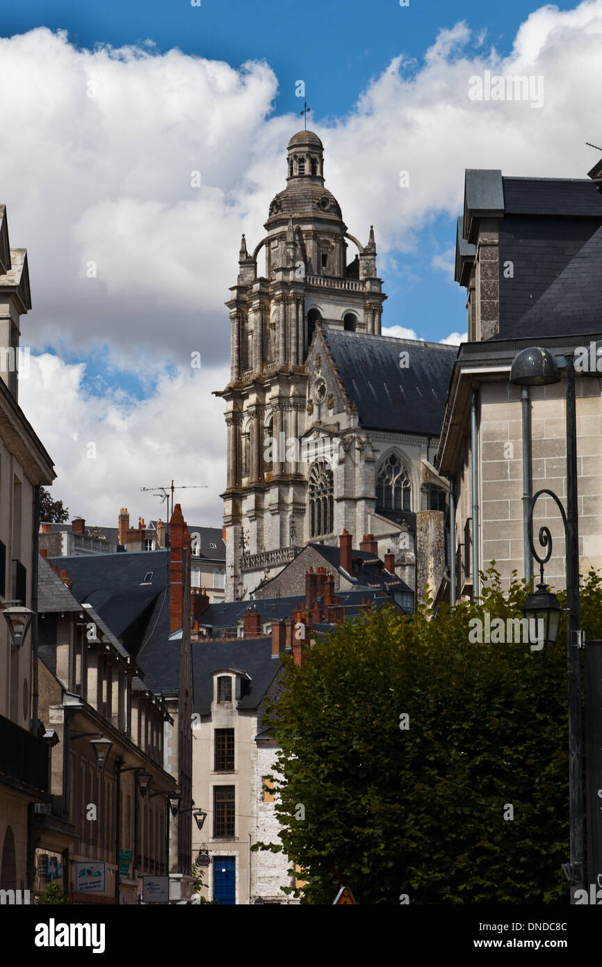 Blois, die Hauptstadt des Departement Loir-et-Cher in Zentralfrankreich, Stockfoto