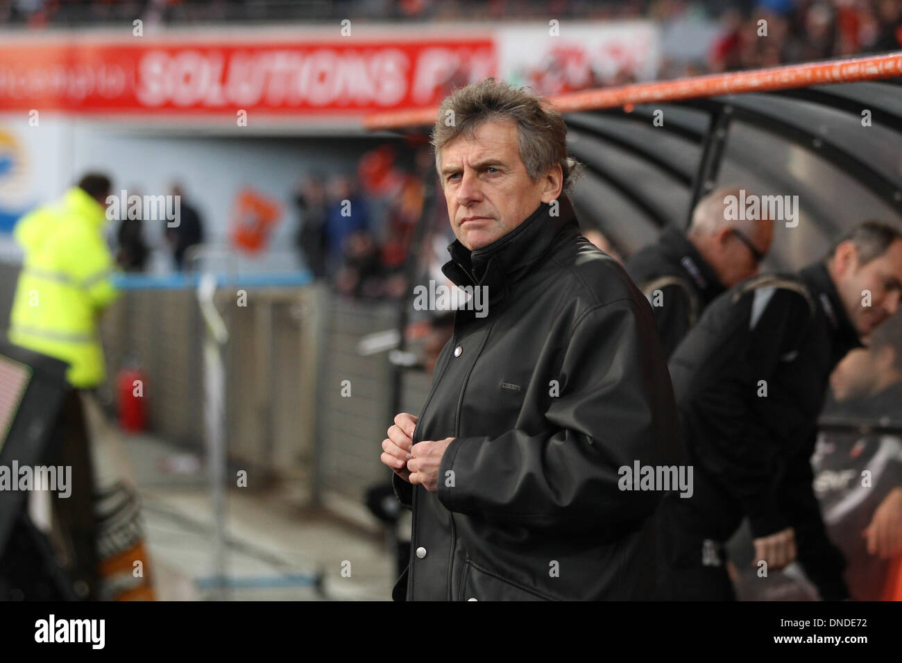 Lorient, Bretagne, Frankreich. 22. Dezember 2013. Französische Fußball-Liga 1 FC Lorient gegen Lyon. Gourcuuf Christian (Lorient) Credit: Action Plus Sport/Alamy Live News Stockfoto