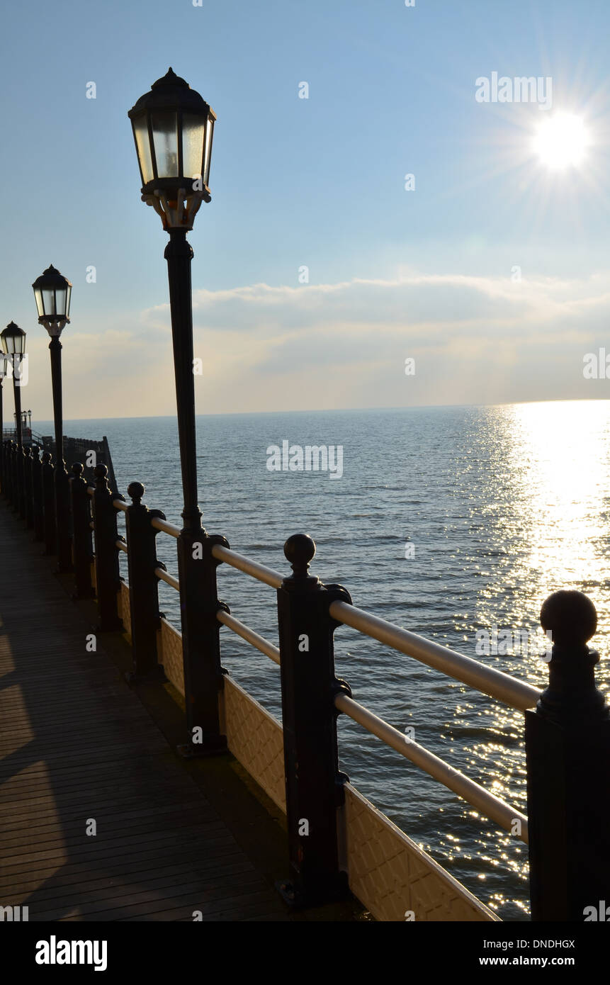 Viktorianische Pier in Worthing Sussex Stockfoto