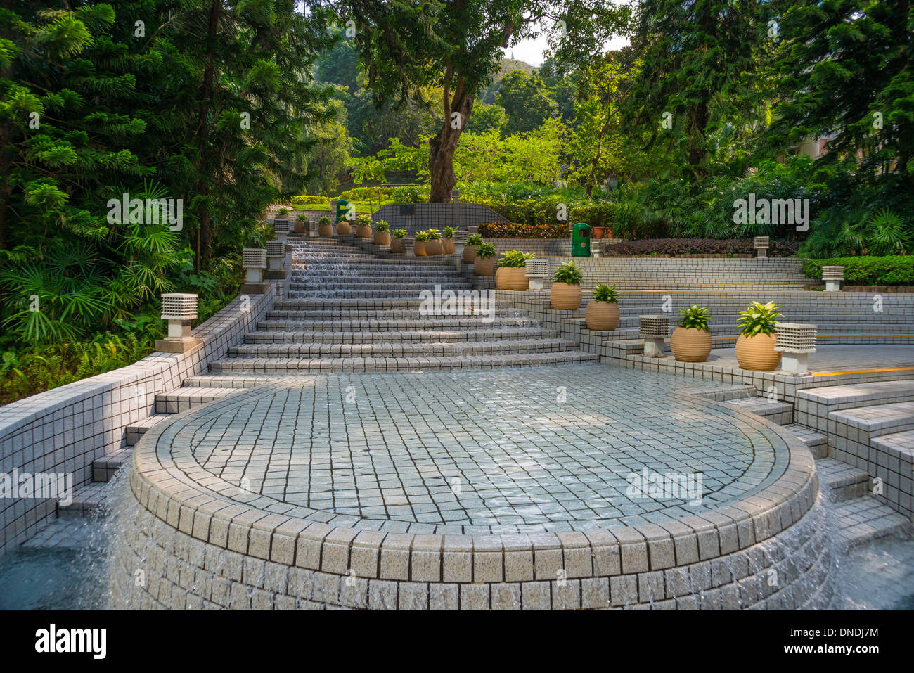 Hong Kong Park Wasserspiel, Hong Kong Stockfoto