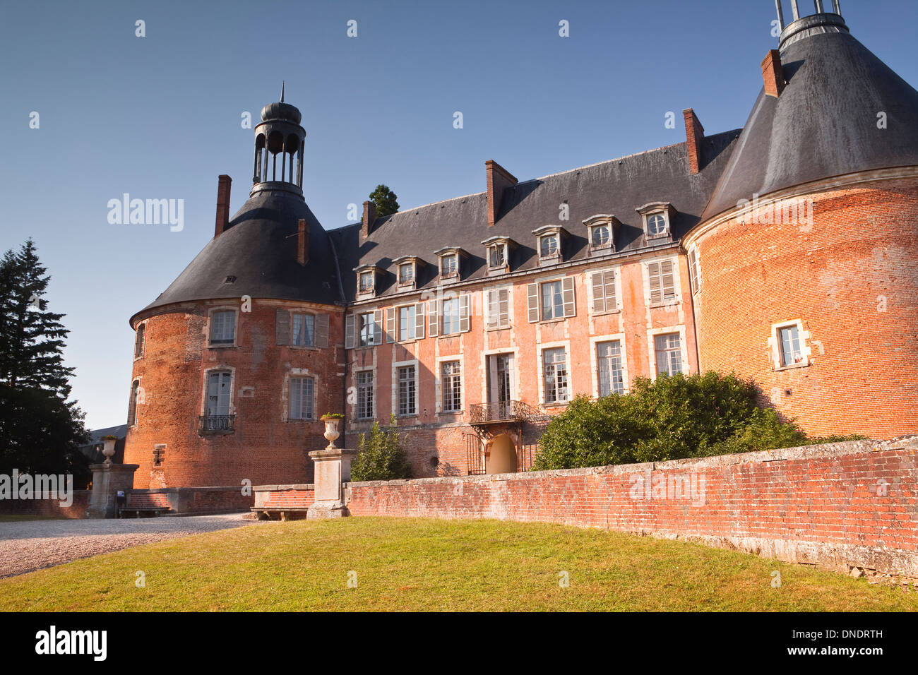 Das Chateau de Saint-Fargeau in Burgund, Frankreich. Stockfoto