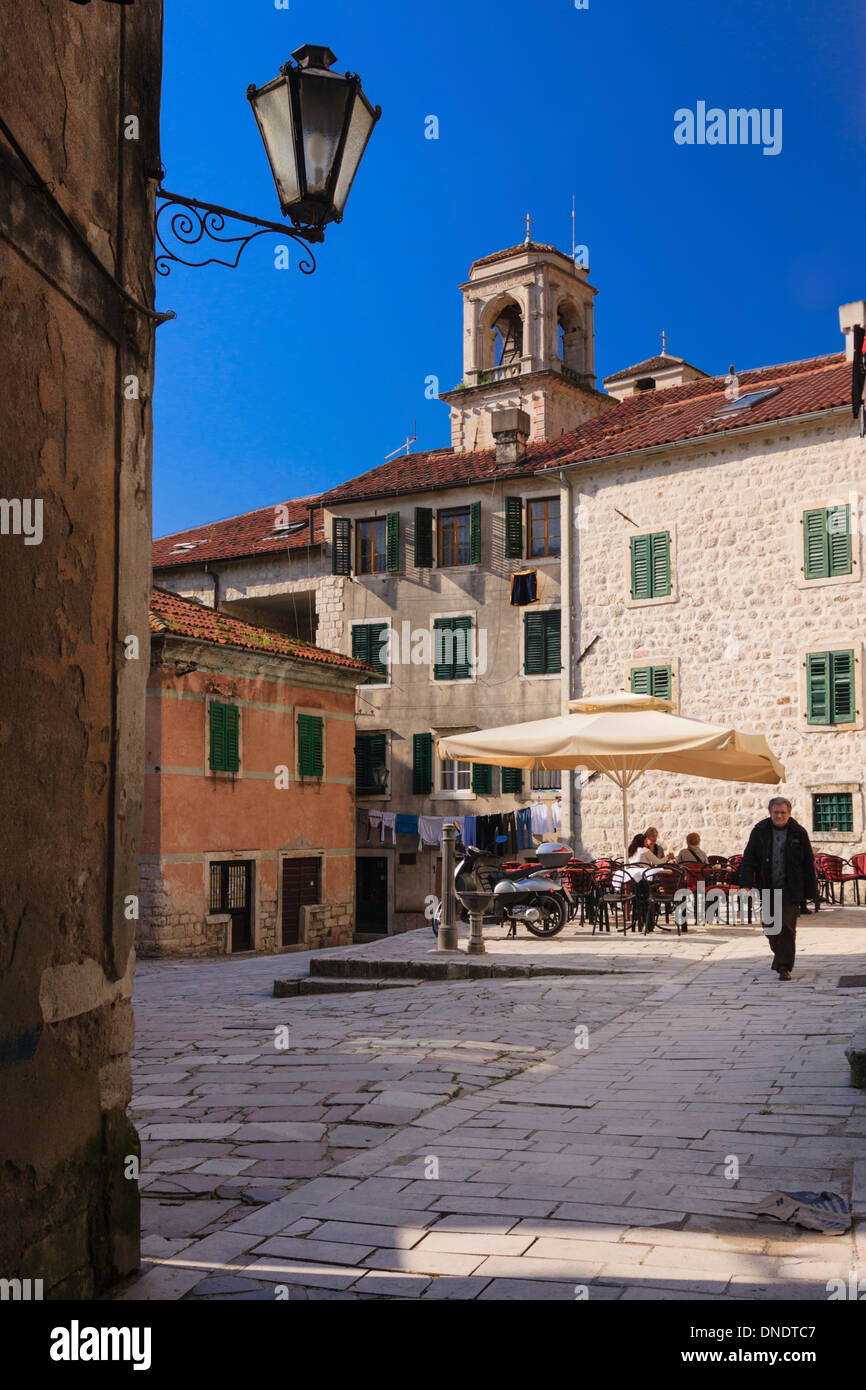Altstadt von Kotor. UNESCO-Heriage Weltkulturerbe, Kotor, Montenegro Stockfoto