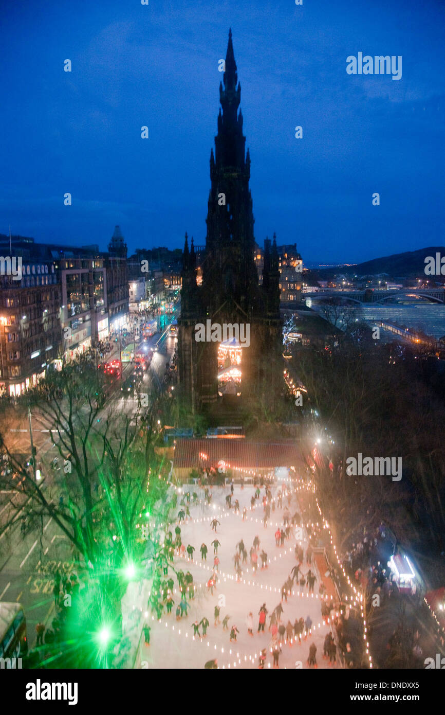 Weihnachten in Edinburgh Stockfoto