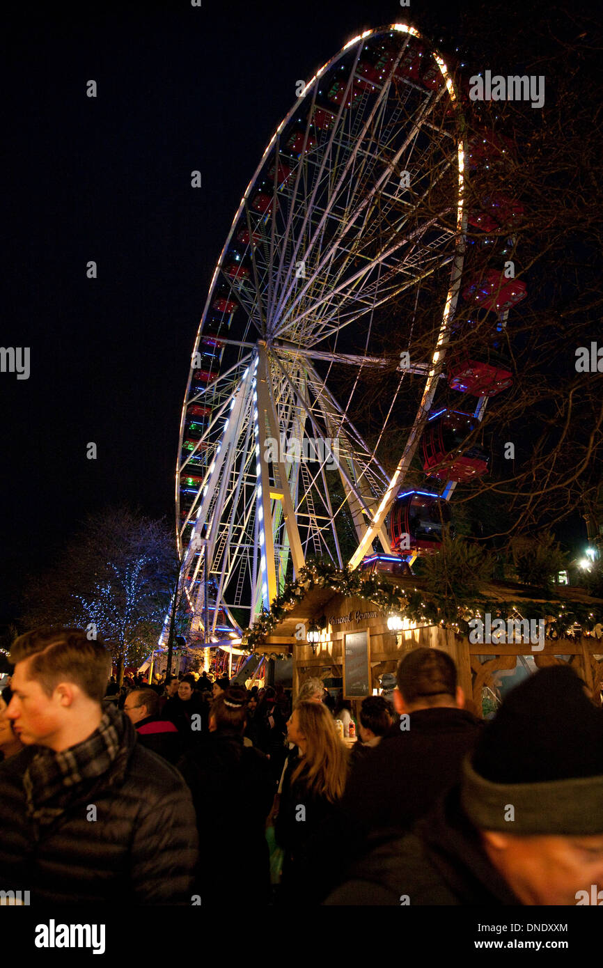 Weihnachten in Edinburgh Stockfoto