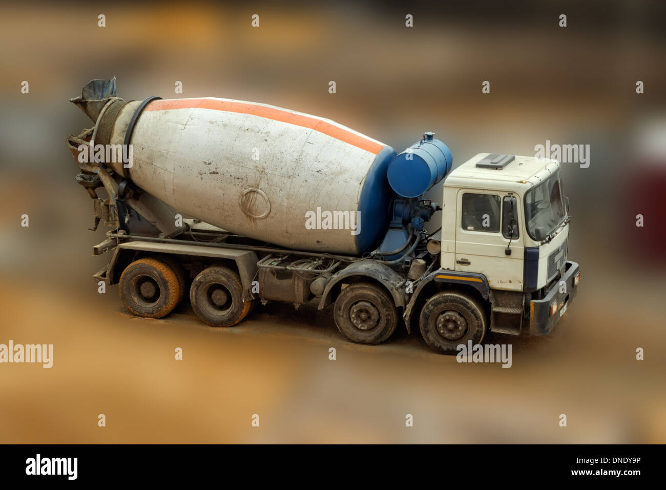 Zement, Beton, Bau, LKW, Ausrüstung, Transport, Heavy, Mixer, Fahrzeug, Industrie, LKW, Mixer, Transport, Stockfoto