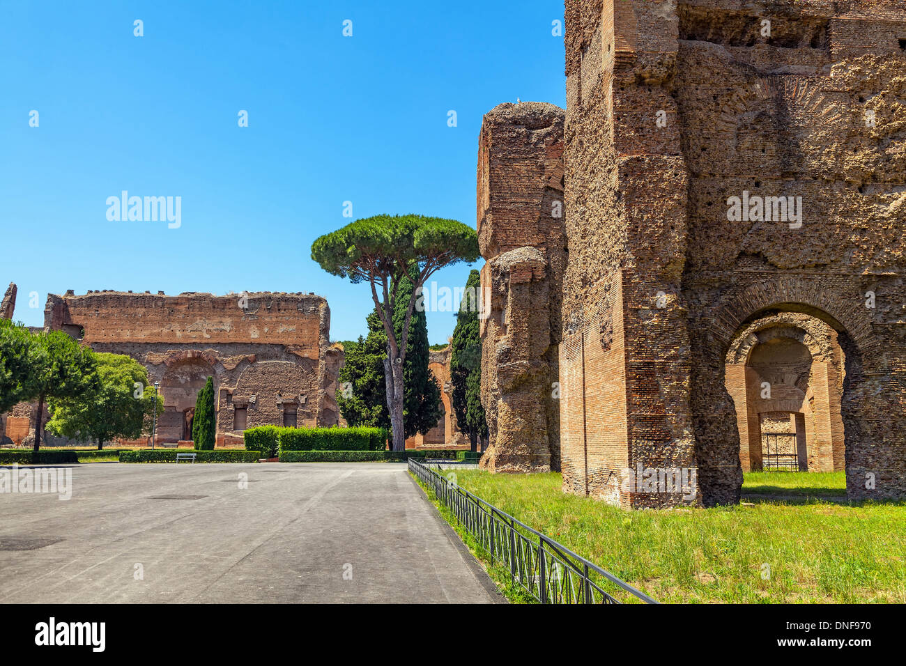 Die Ruinen von den Caracalla. (Thermae Antoninianae) Stockfoto